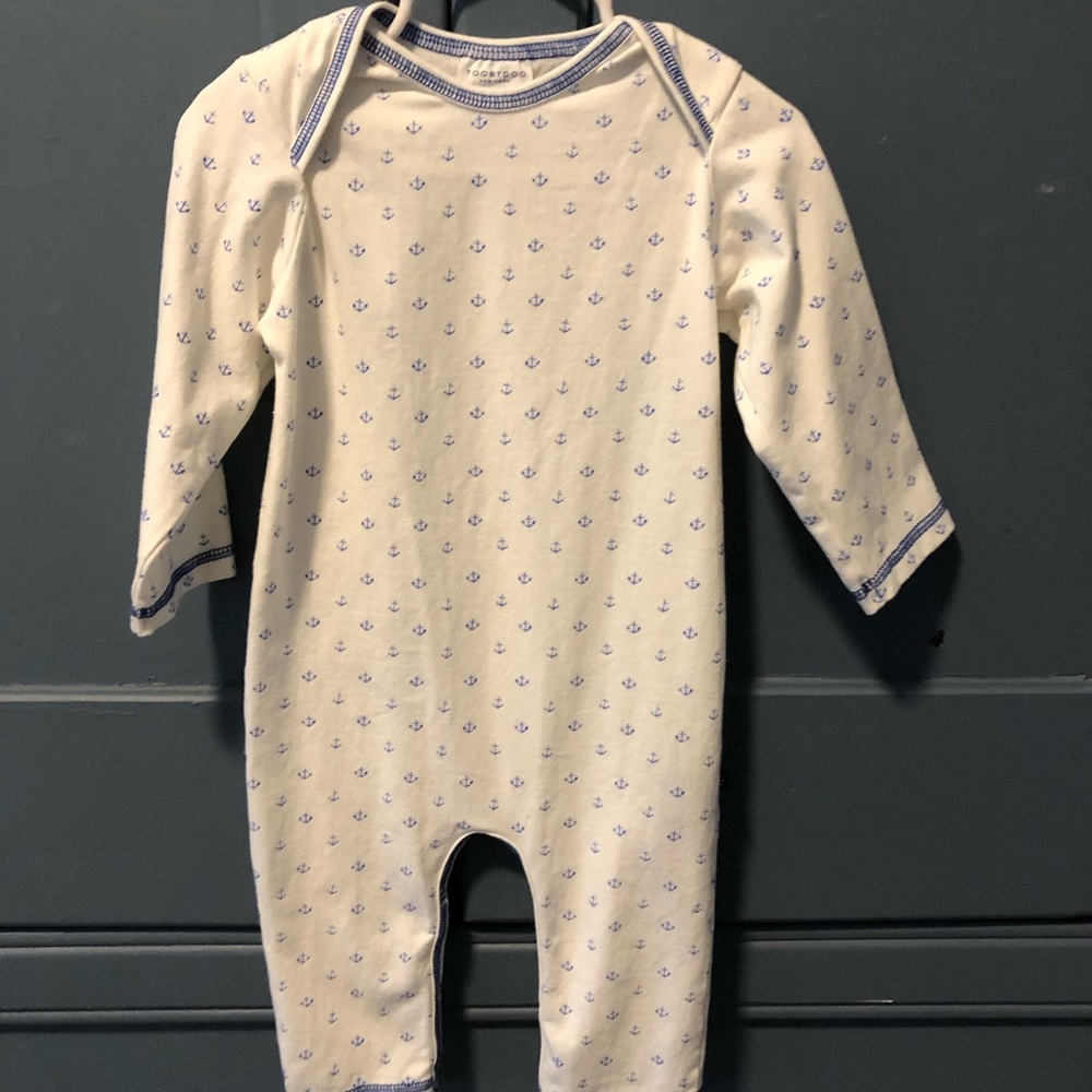 NWOT blue anchor toobydoo footless playsuit